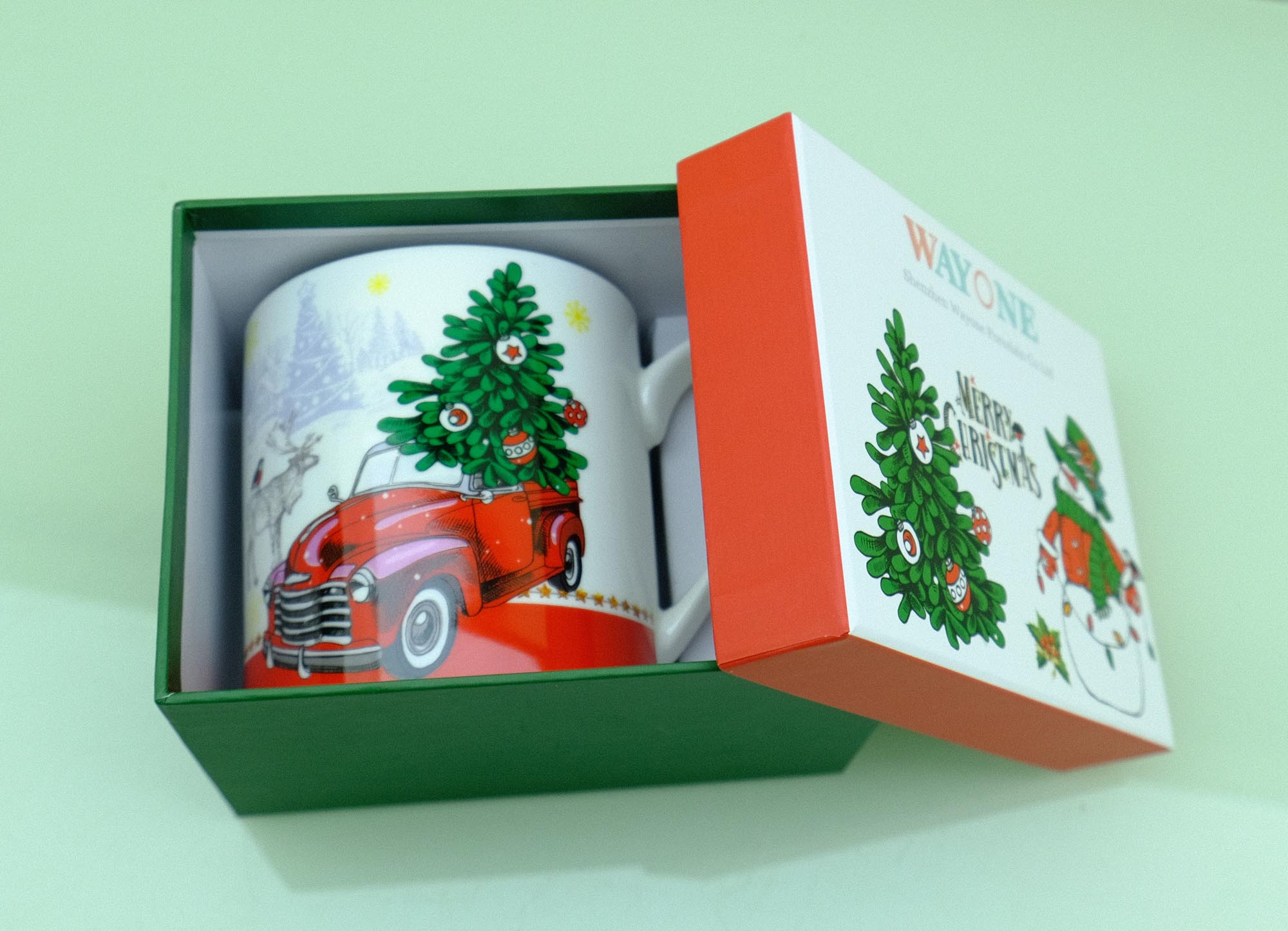 New bone china 9oz mug for Christmas holiday