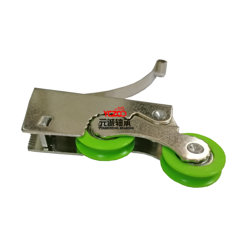 Sliding wardrobe roller double roller
