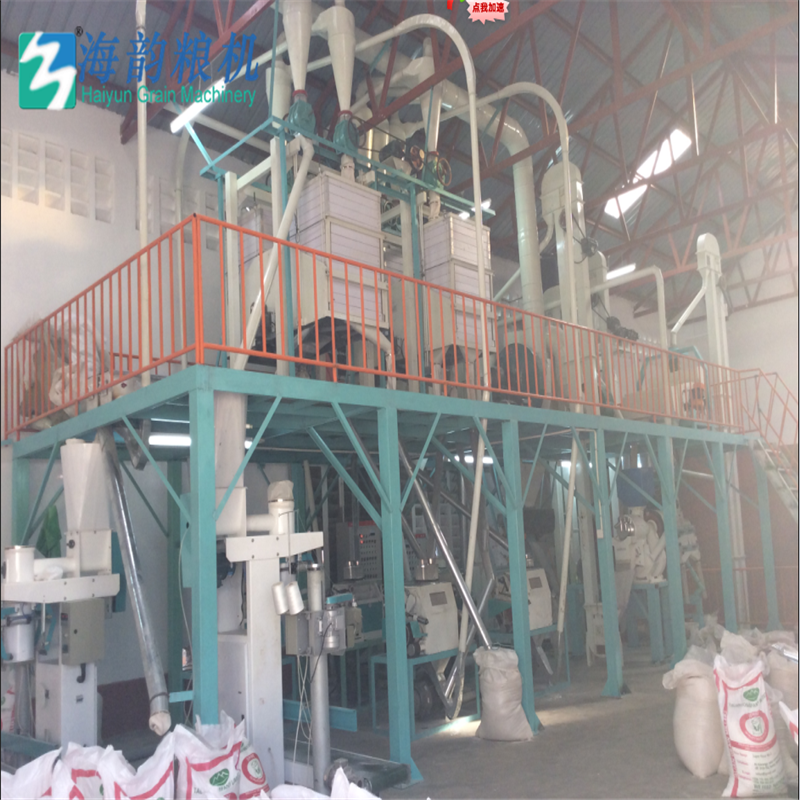 Africa 40tons of corn flour mill machine plant