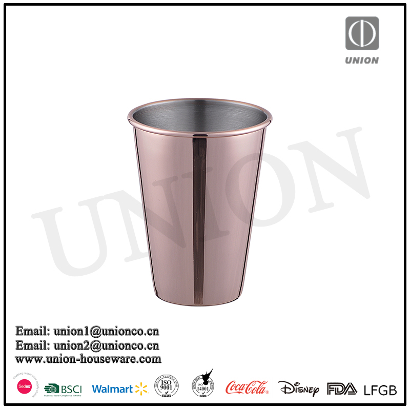 Factory direct sale 510ml Stainless steel moscow mule mug hammered moscow mule mug cocktail mug Pint Glass