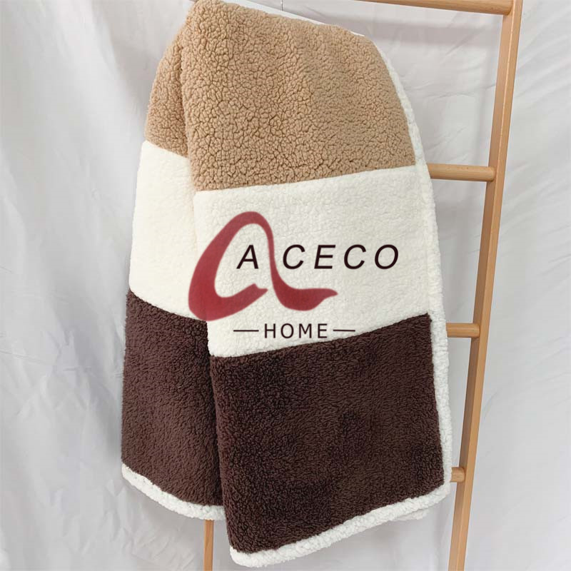 Sherpa pieced blanket