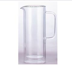 Double wall glass carafe