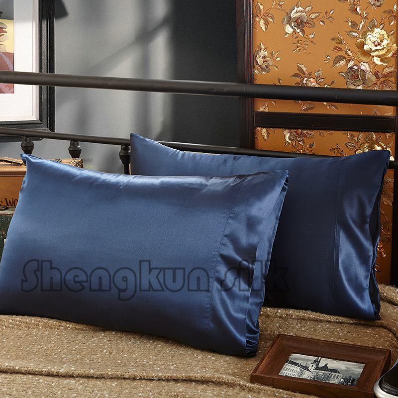 Envelope Style 22mm 100% Natural Charmeuse Silk Pillowcase Housewife Pillowcase