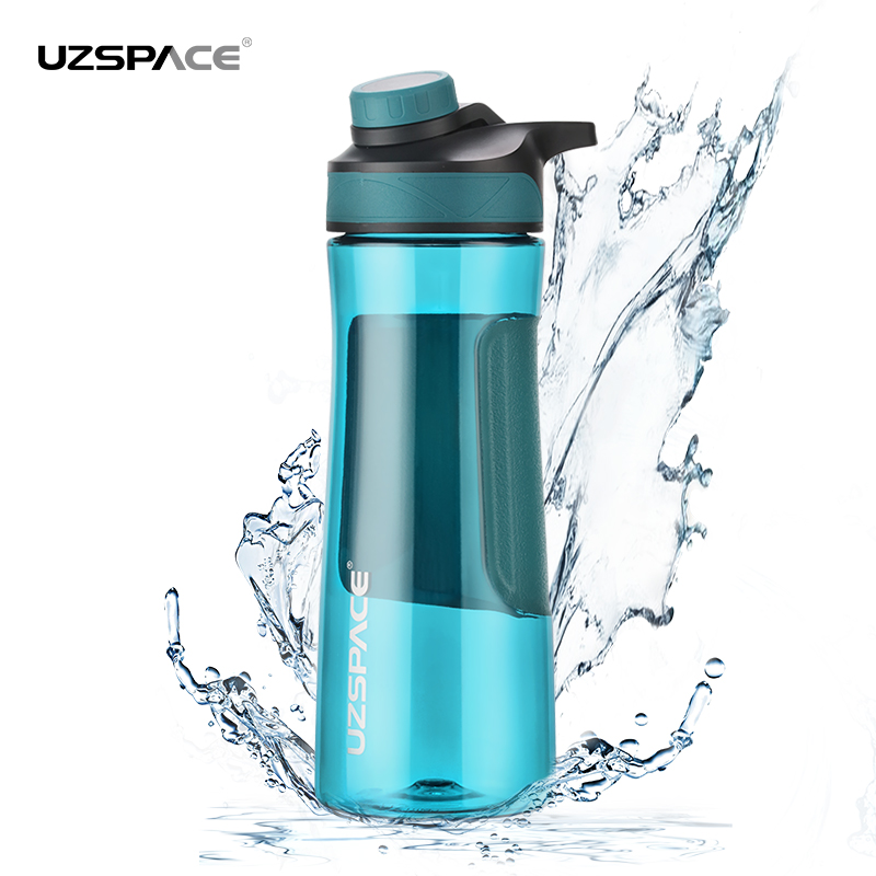 UZSPACE 700ml Plastic tritan water bottle with handle, BPA free, leakproof, no Smell