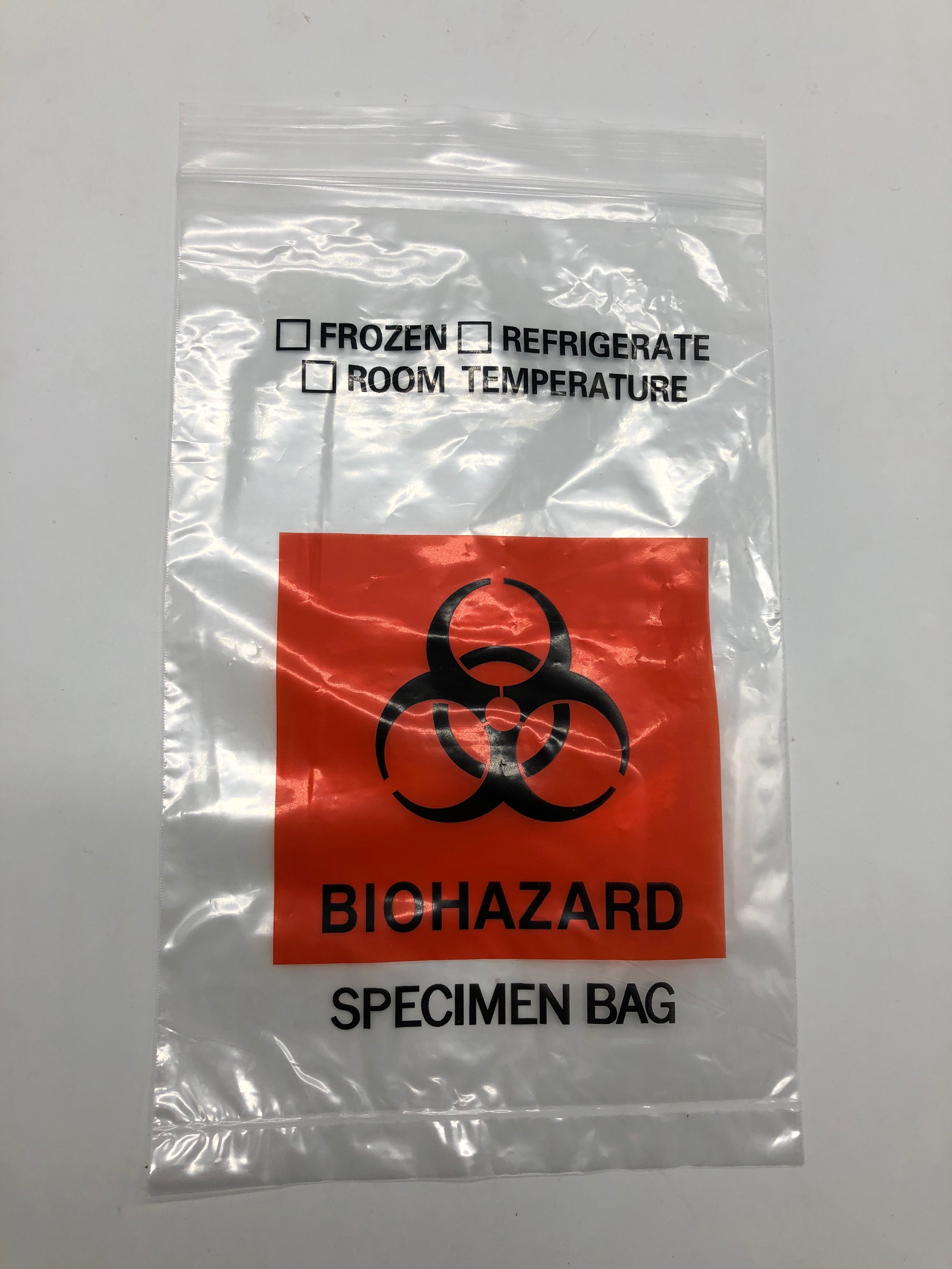 OEM custom printed PE Biohazard Specimen Zipper Bags
