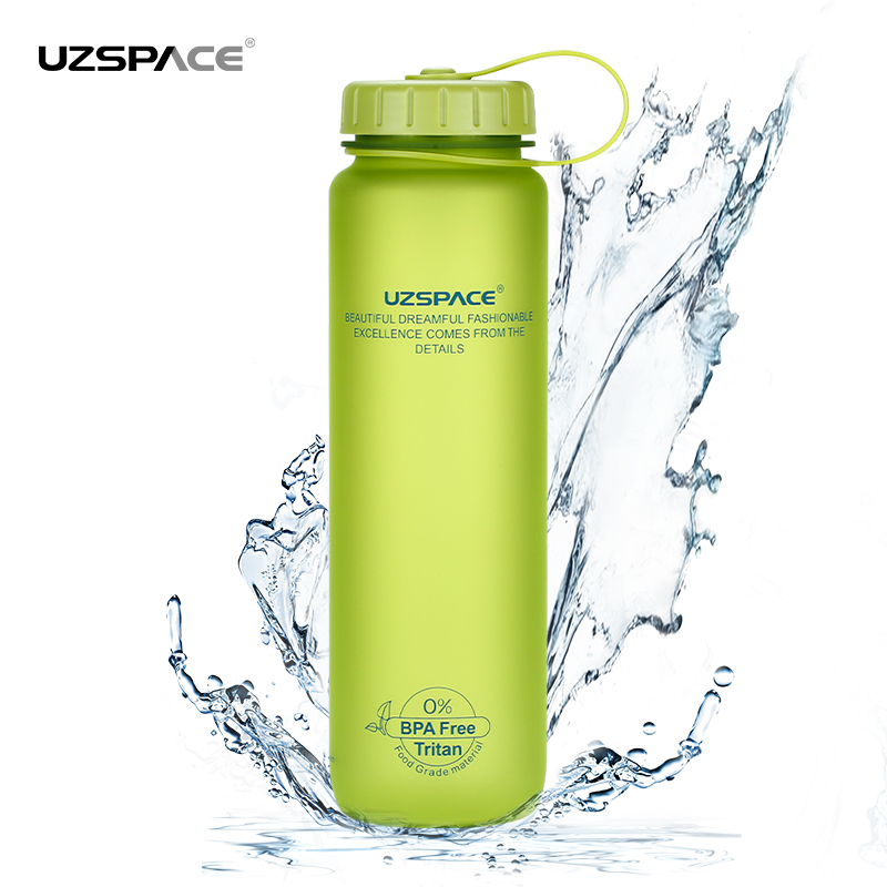 UZSPACE Wholesale 1L water bottle BPA free Tritan plastic drink water bottle