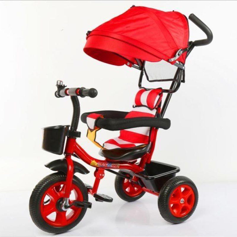 children tricycle baby stroller four in one with putter