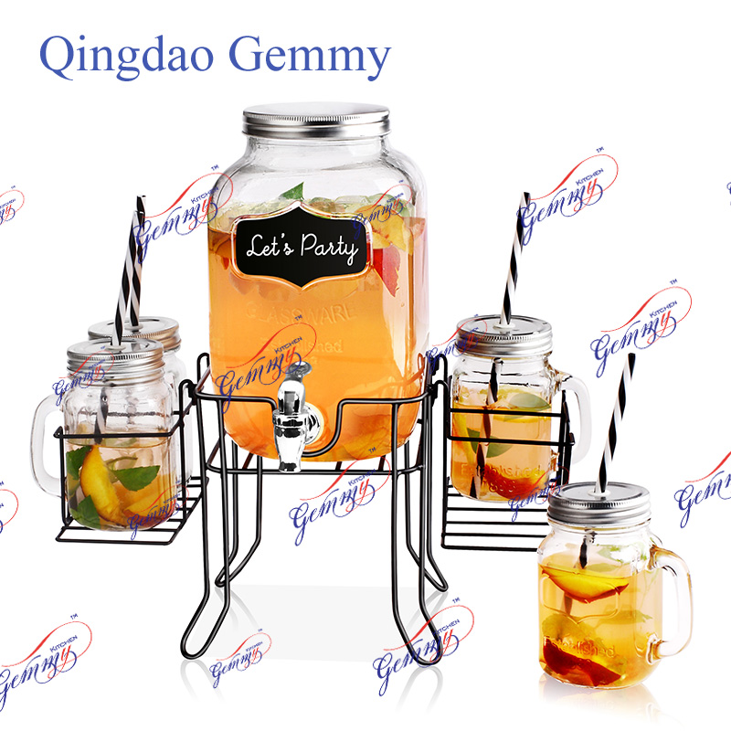 Glass beverage dispenser