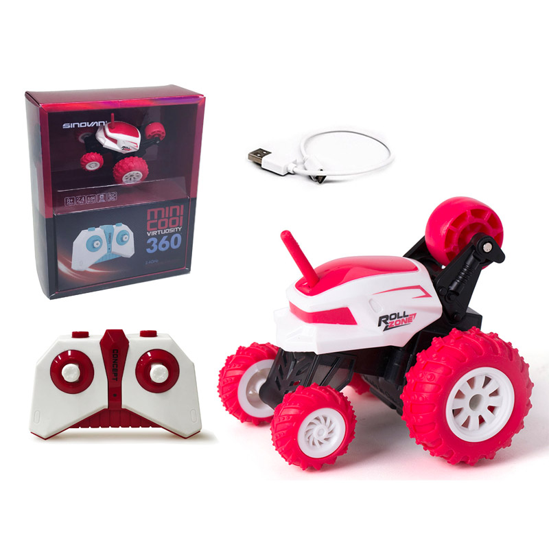 SINOVAN RC MINI COOL stunt car spinning on one wheel with lights