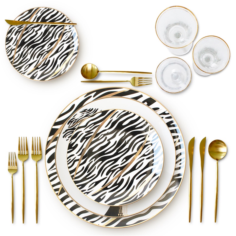 Zebra muse Dinnerware set