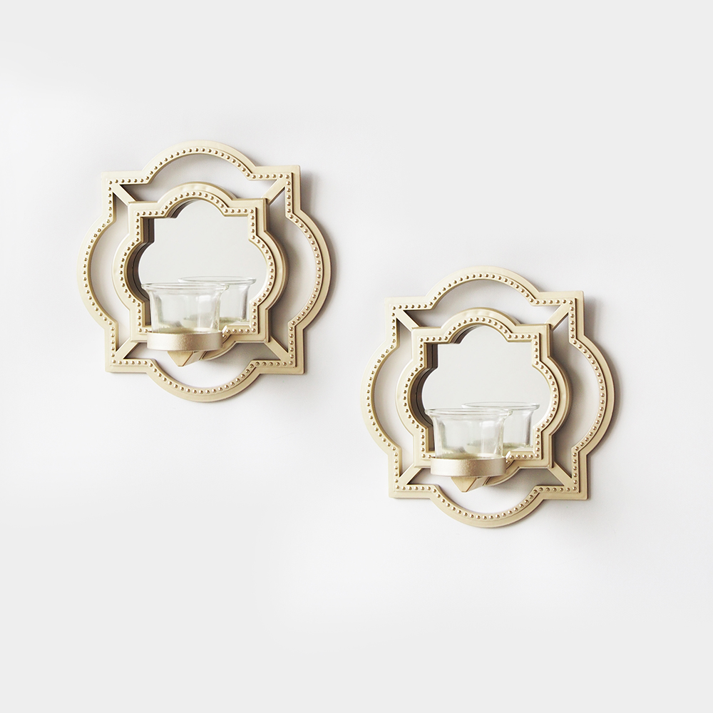 2pc wall plastic candle holder