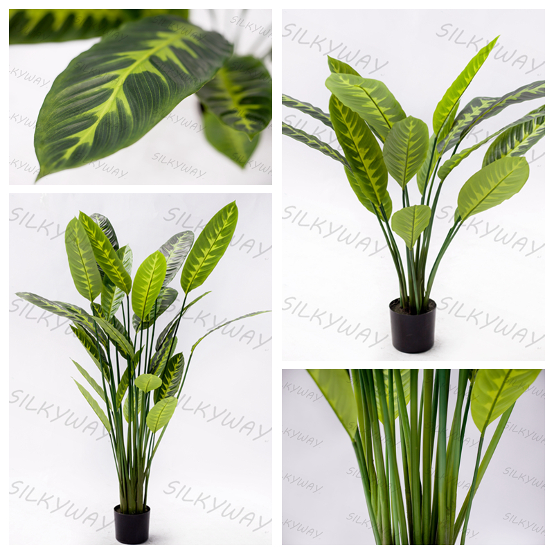 Calathea zebrina/GREENERY/ ARTIFICIAL FLOWER/ ARTIFICIAL PLANT /TREE/ HOME DECO/ARTS&CRAFTS/HOLIDAY