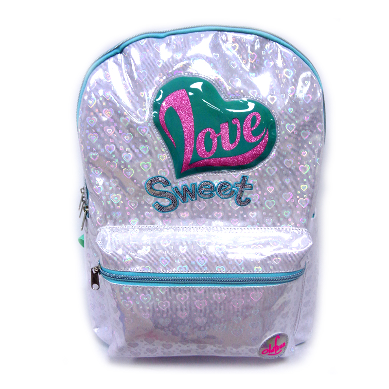 Love Backpack Laser Backpack Glitter leather backpack