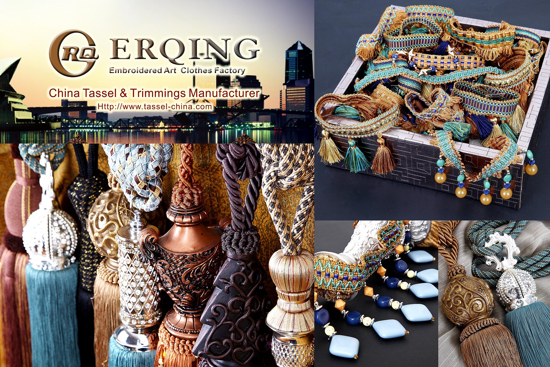 TAIZHOU JIAOJIANG ERQING EMBROIDERED ART CLOTHES FACTORY – manta de lana 4