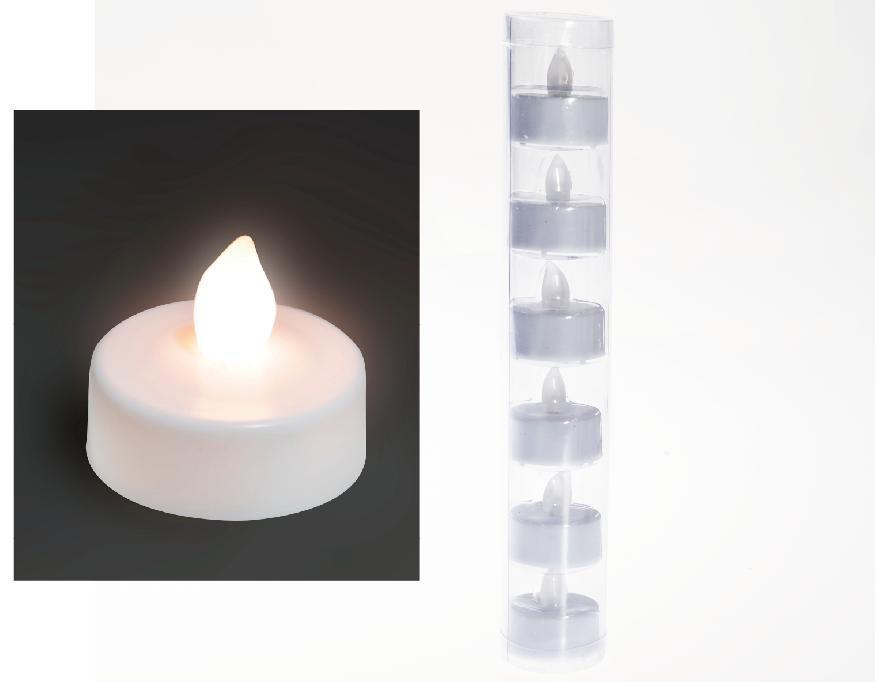 white plastic T light