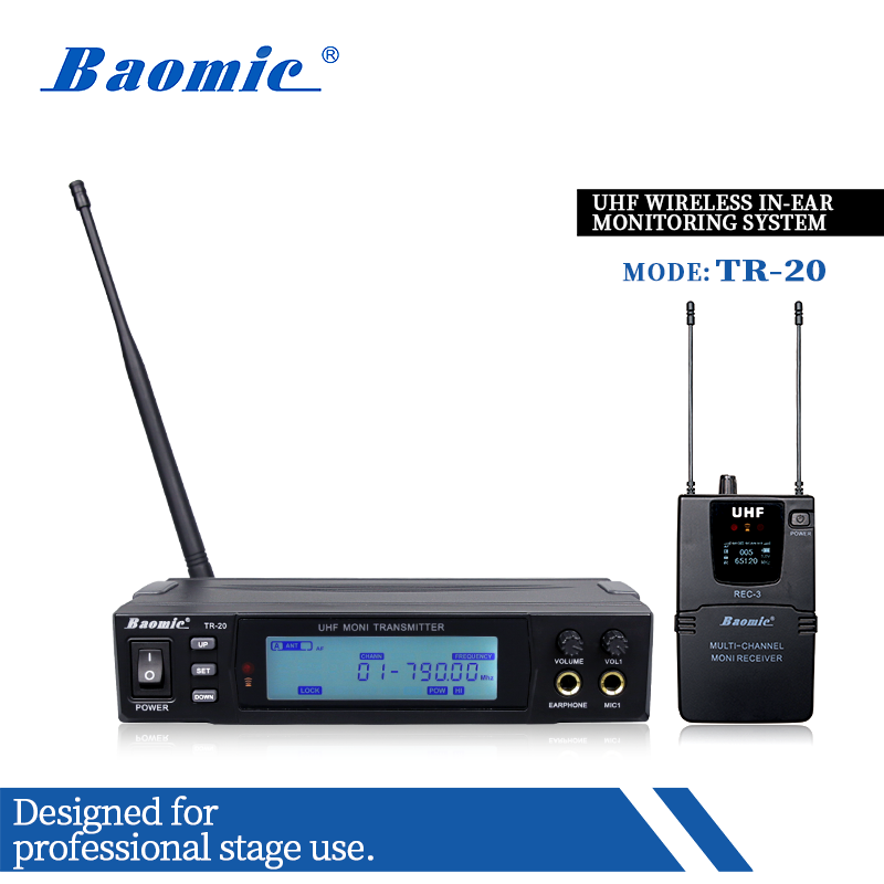 Baomic TR-20 UHF wireless in-ear monitoring system