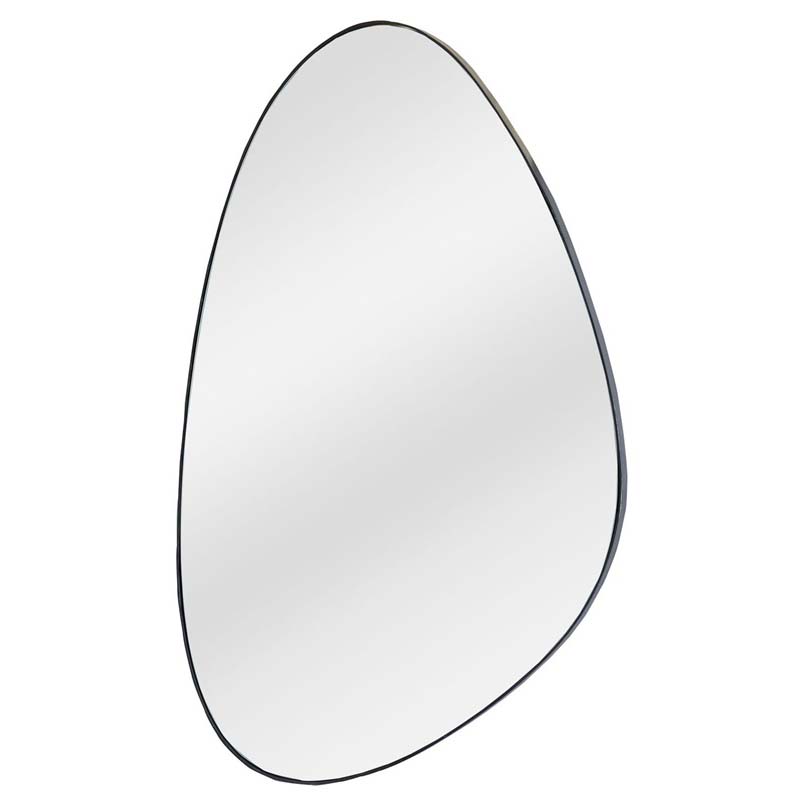 matt black frame with flat mirror