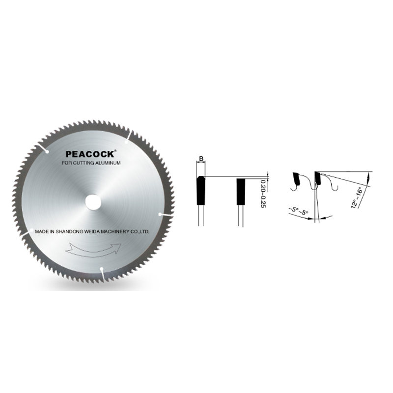 General circular saw blade for aluminum cutting