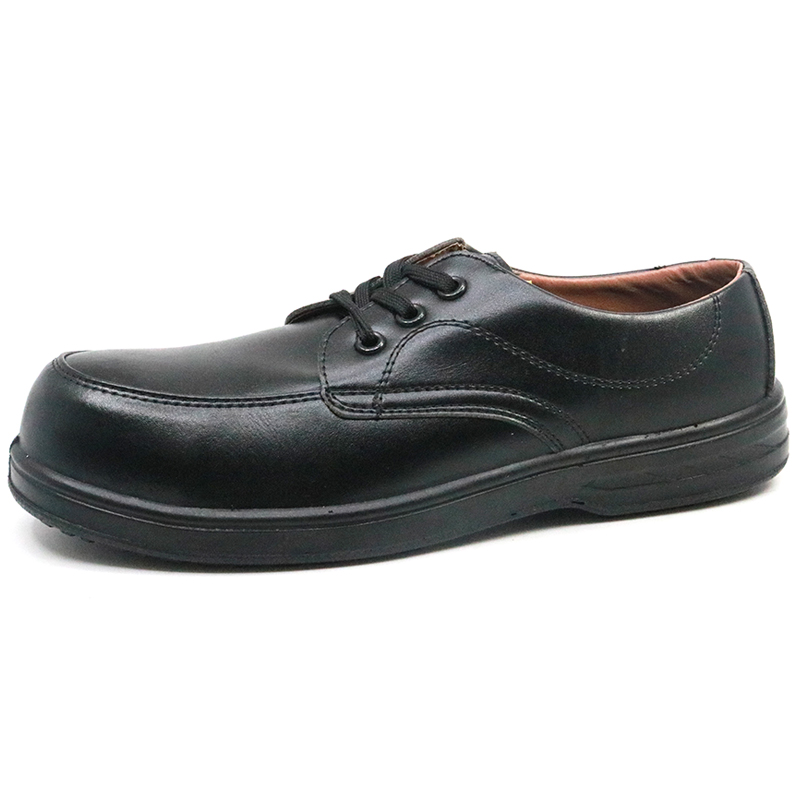 Anti slip composite toe metal free men executive safety shoes