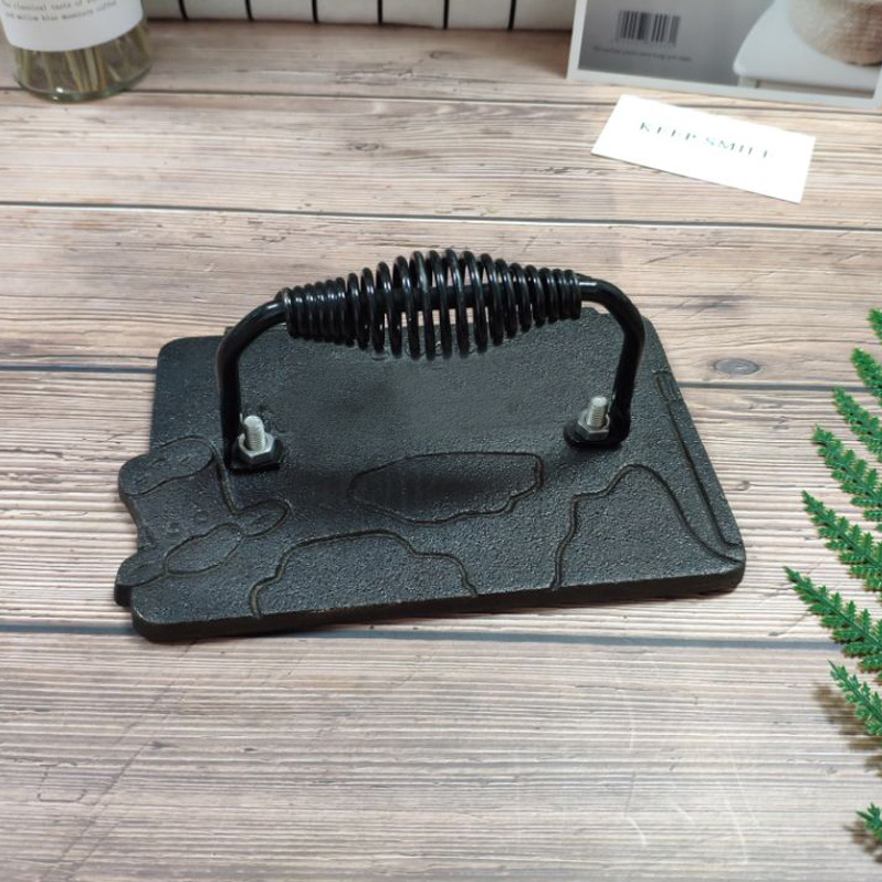 Cast iron grill press
