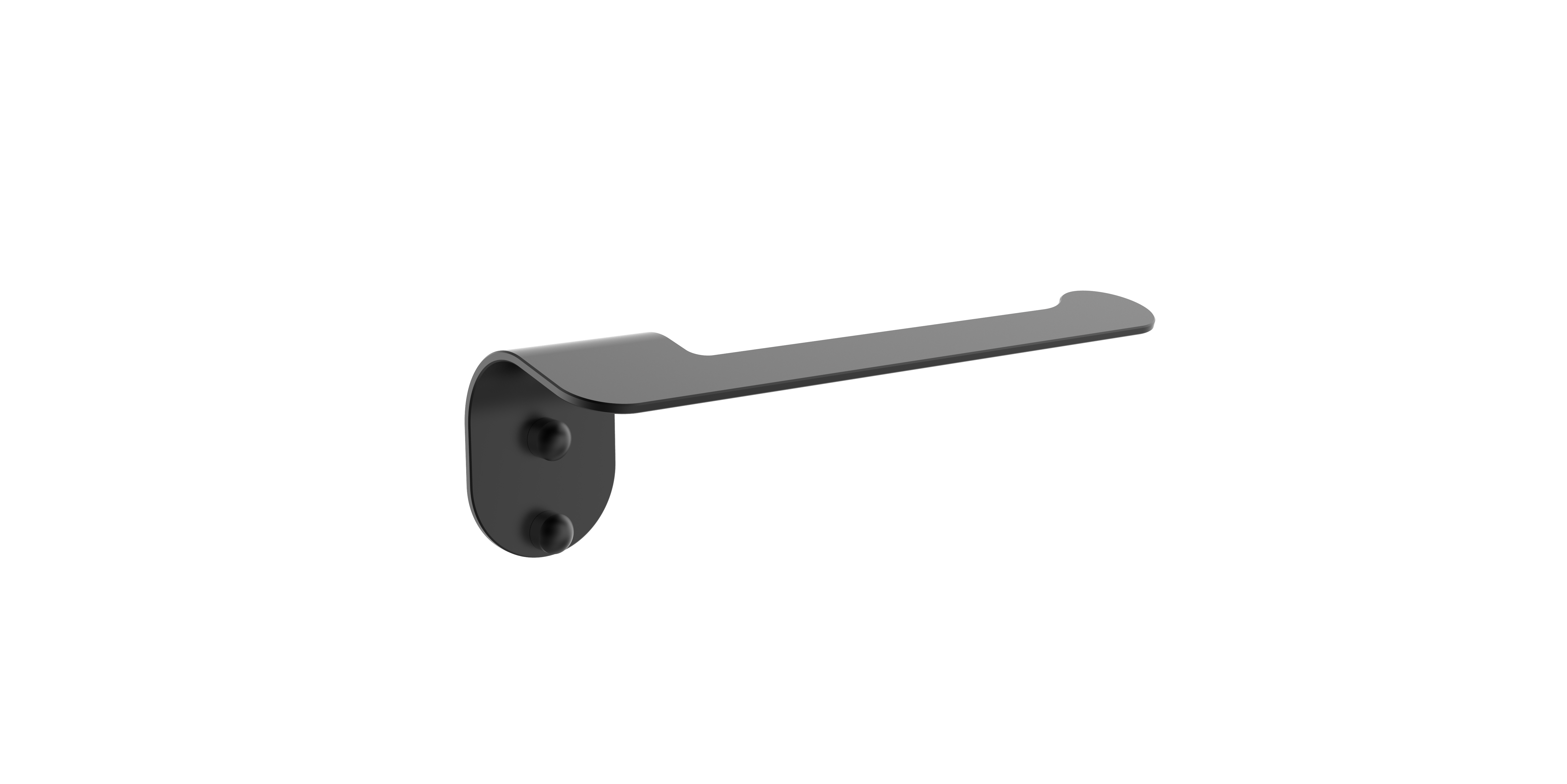 Aluminum matt black paper holder