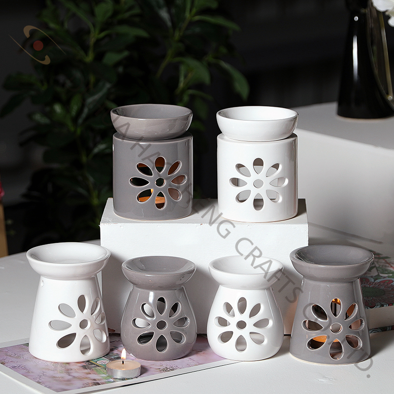 Ceramic oil Burner with hollow