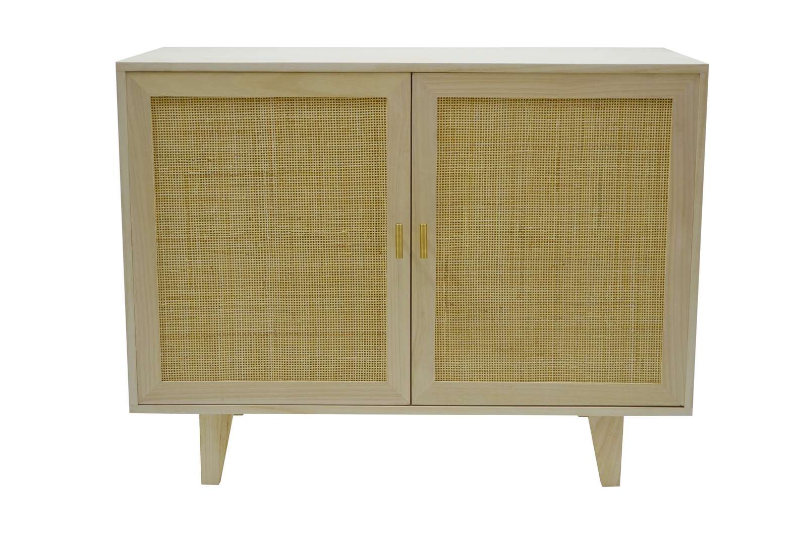 Rattan weave TV cabinet