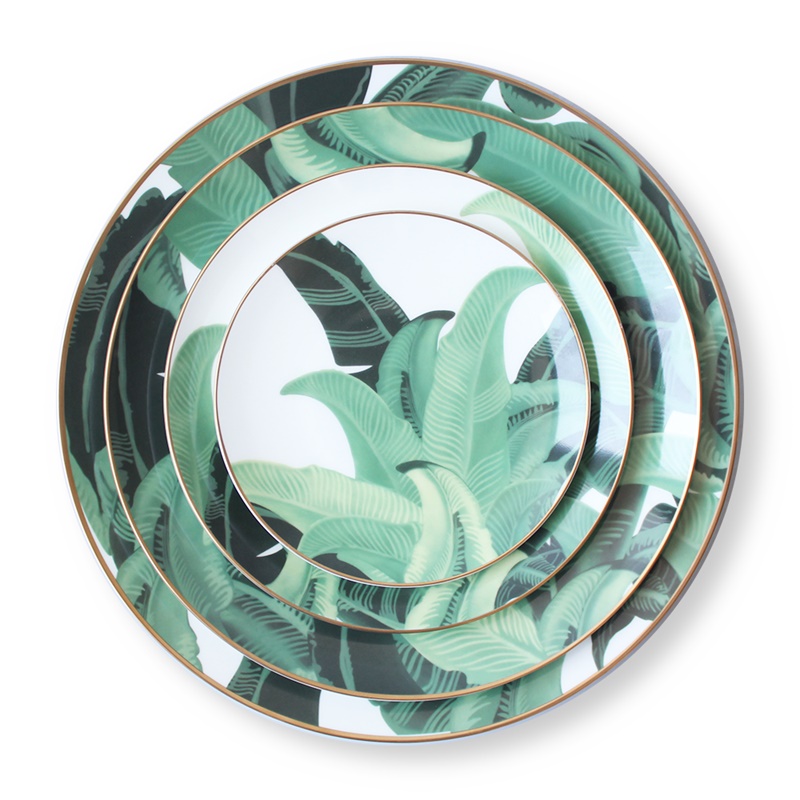 Banana leaf Dinnerware set