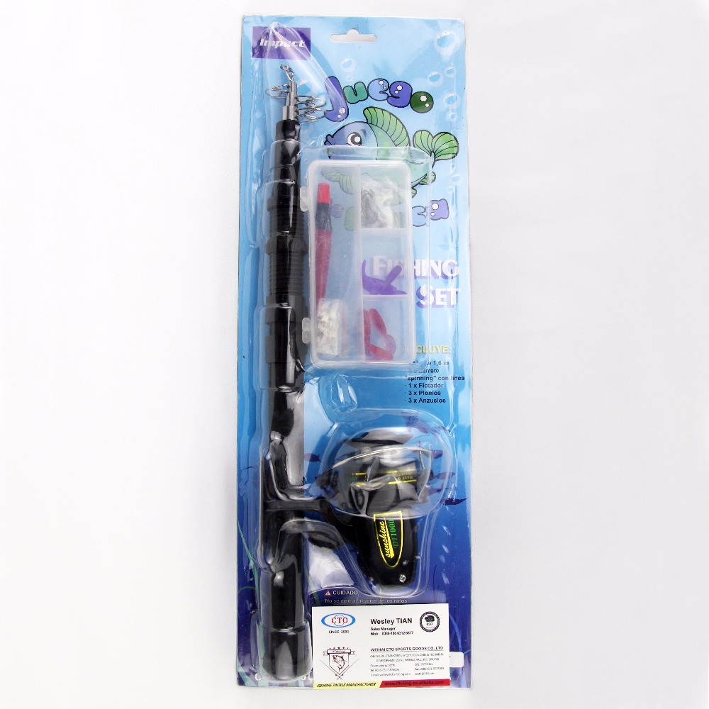 Weihai cto hot sale kids fishing rod toy kit