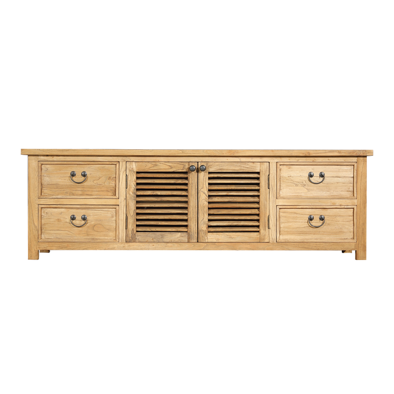 old elm solid wood TV cabinet