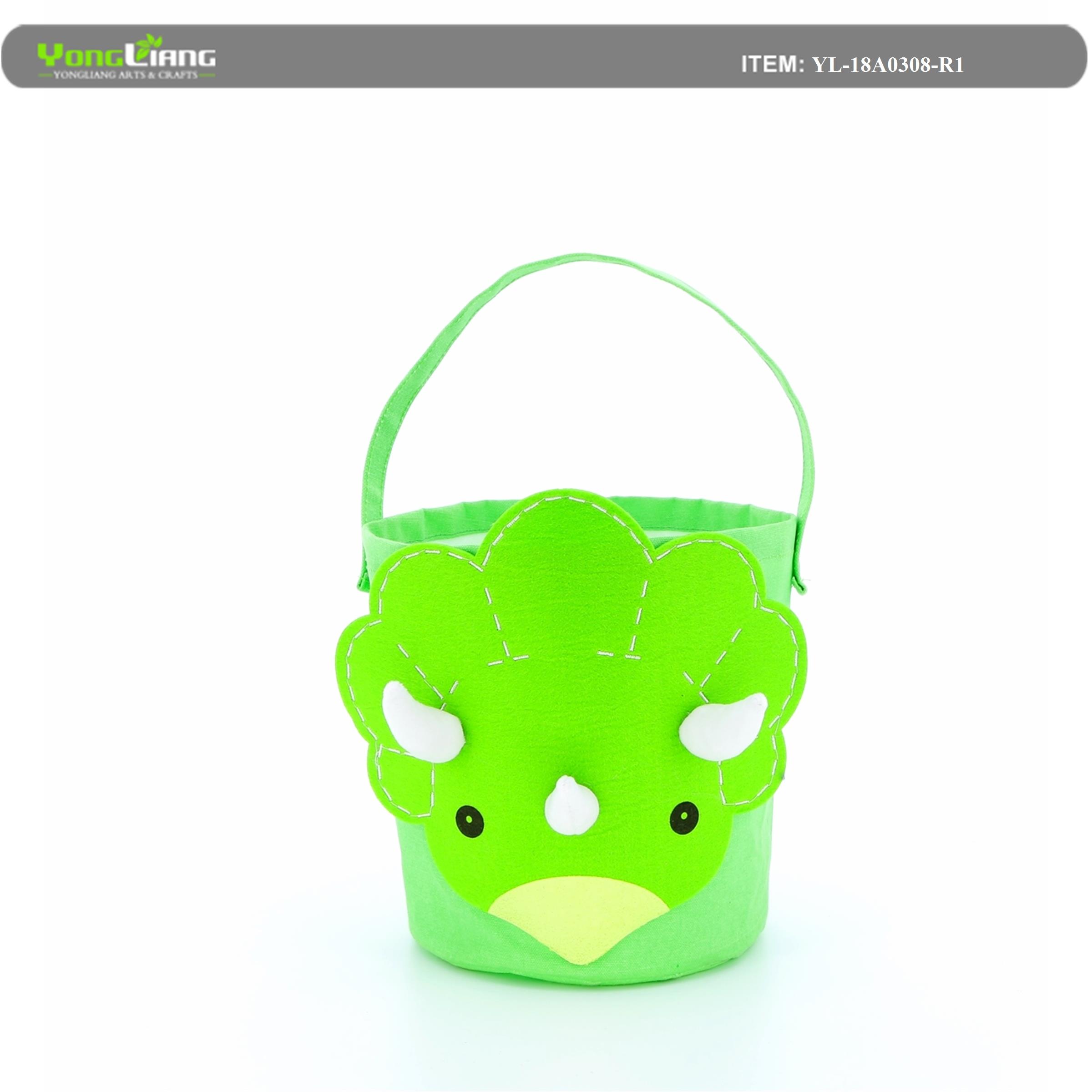 Easter Eggs Hunt Basket for Kids Canvas Basket Egg Bags Party Celebrate Decoration Gift Toys Carry Bucket Tote
