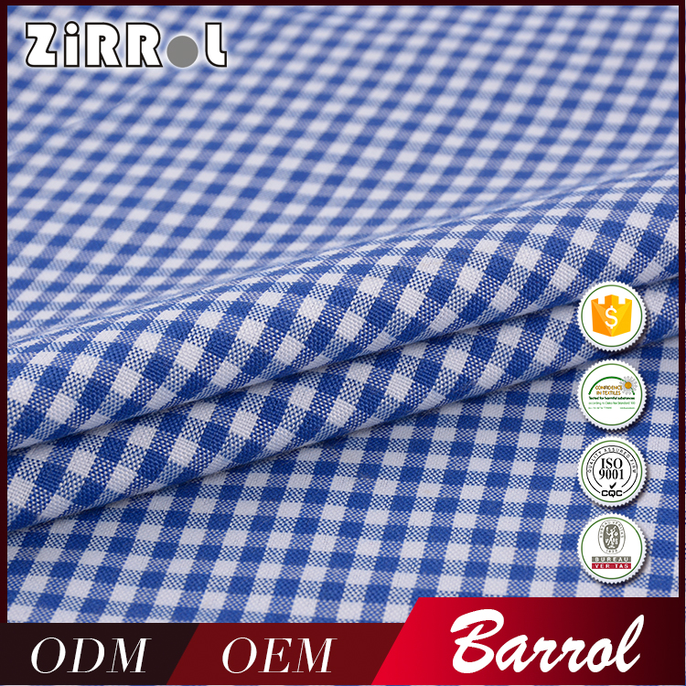 Polyester Yarn Dyed Mono Check Fabric With Spun