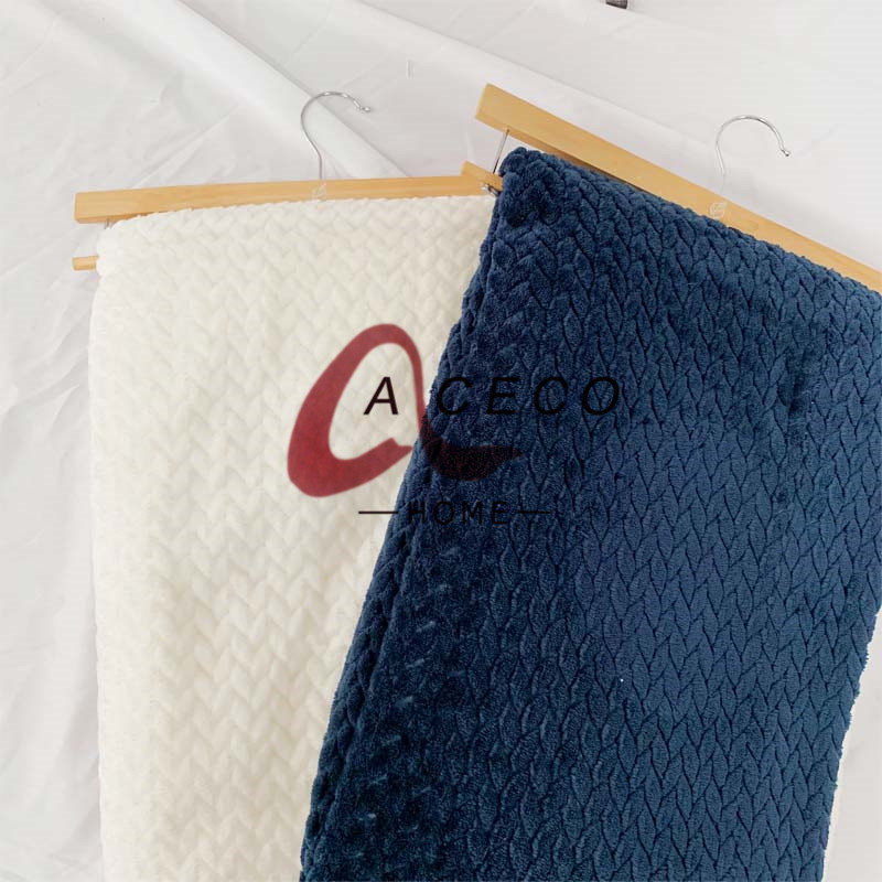 cutting flannel blanket