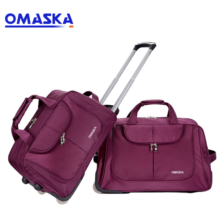 1-1 2020 Wholesale travel trolley duffle bag large size 2 wheels cheap rolling duffle bag