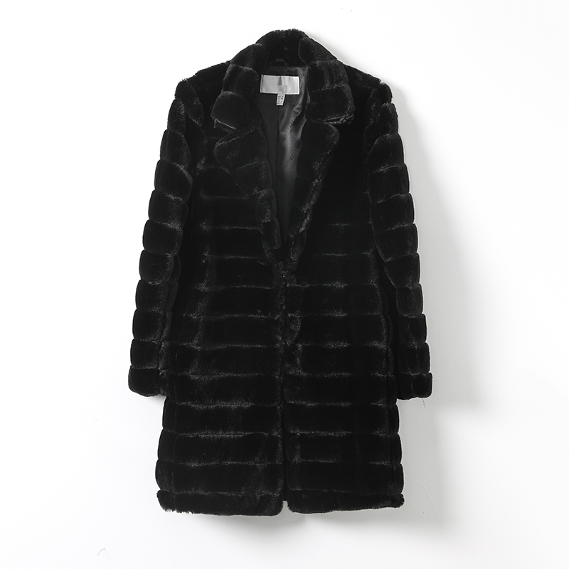 Ladies' fake fur coat