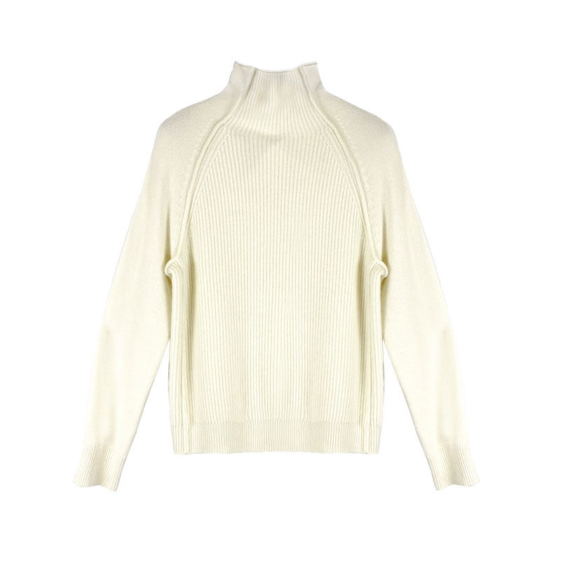 Women's Transposition Turtleneck 100%Cashmere pullover Sweater