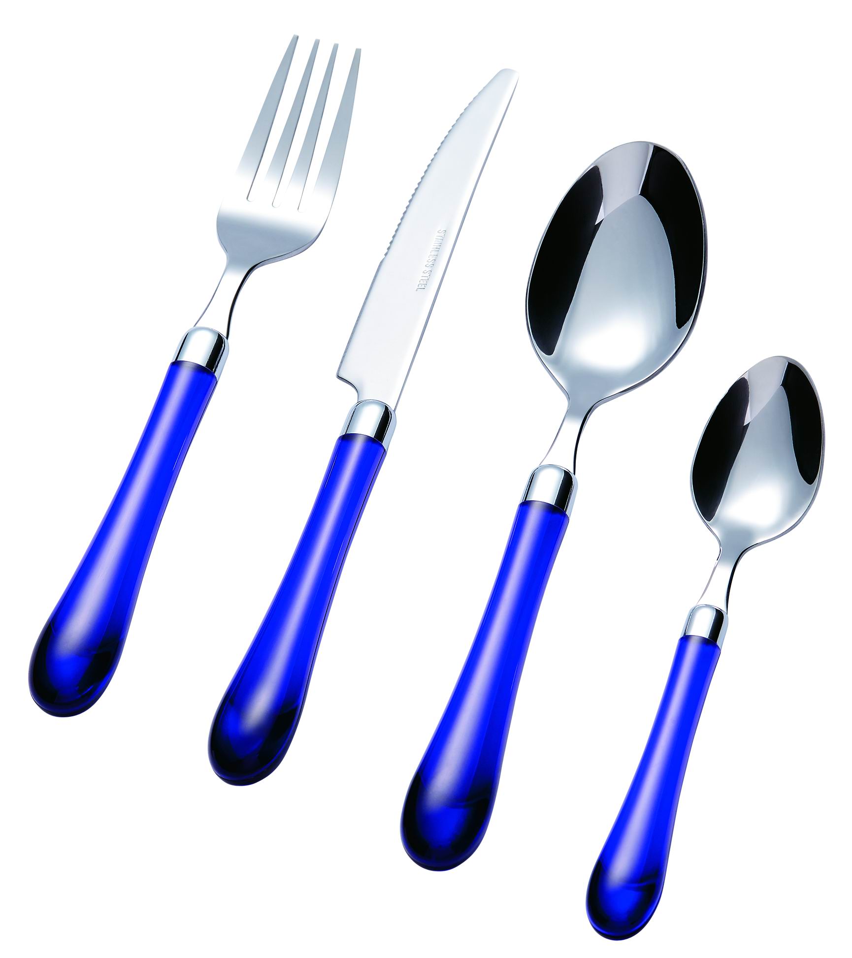 Stainless Steel Cutlery Set with Plastic Handle