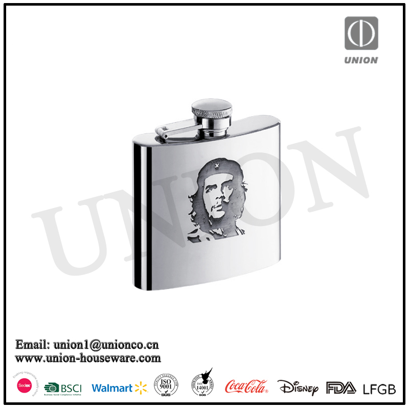 Factory direct sale 304 stainless steel Hip flask 5oz hip flask Flask 5oz engraved or silk- screen printed finished