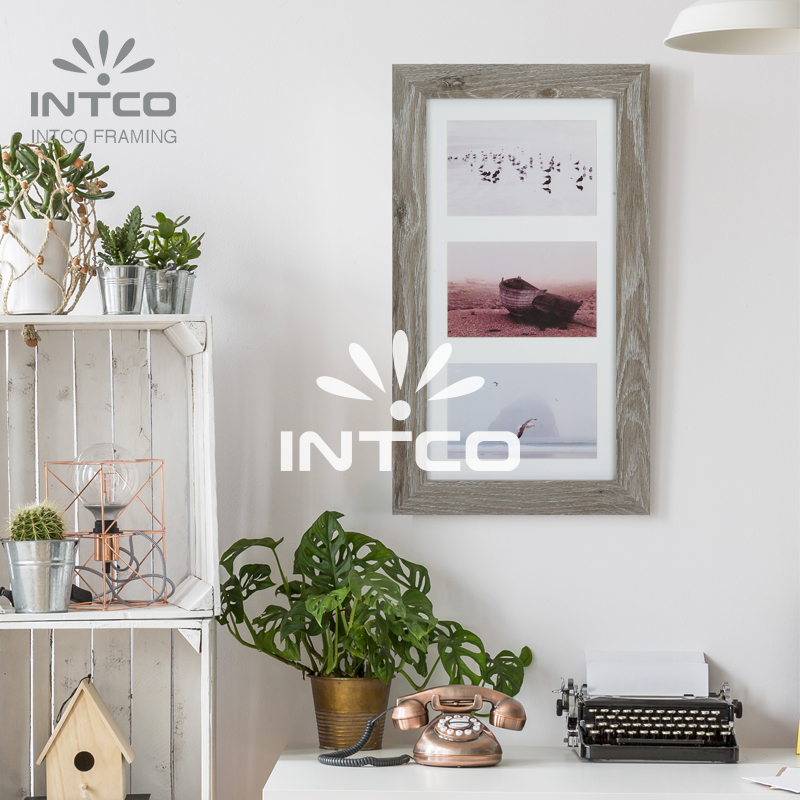 MDF Modern collage photo frame with three openings