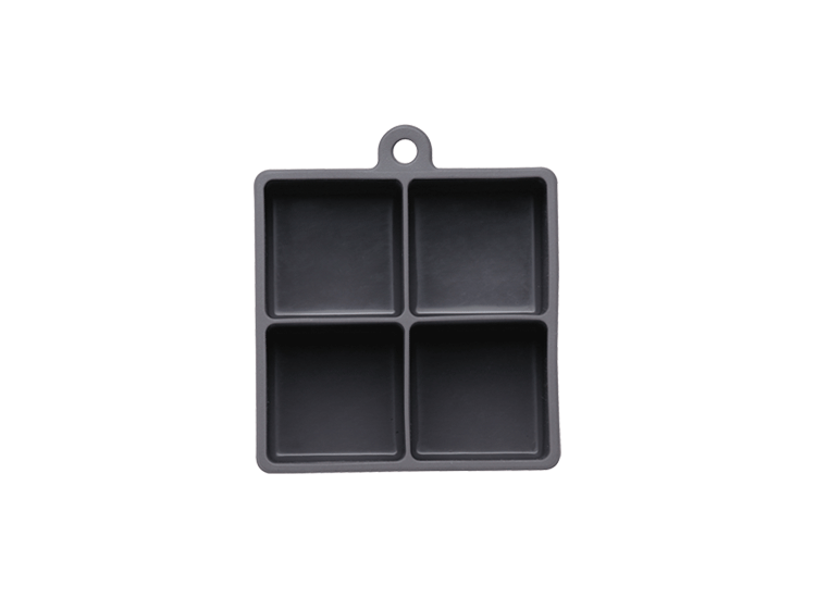 4 cubes silicone ice tray