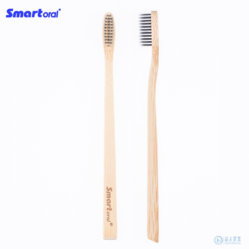100% Biodegradable Fine Handle Bamboo Toothbrush