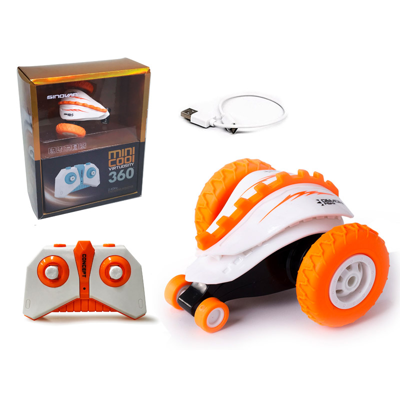 2.4G plastic mini remote control stunt car wholesale price stunt rc car with rechargeable battery