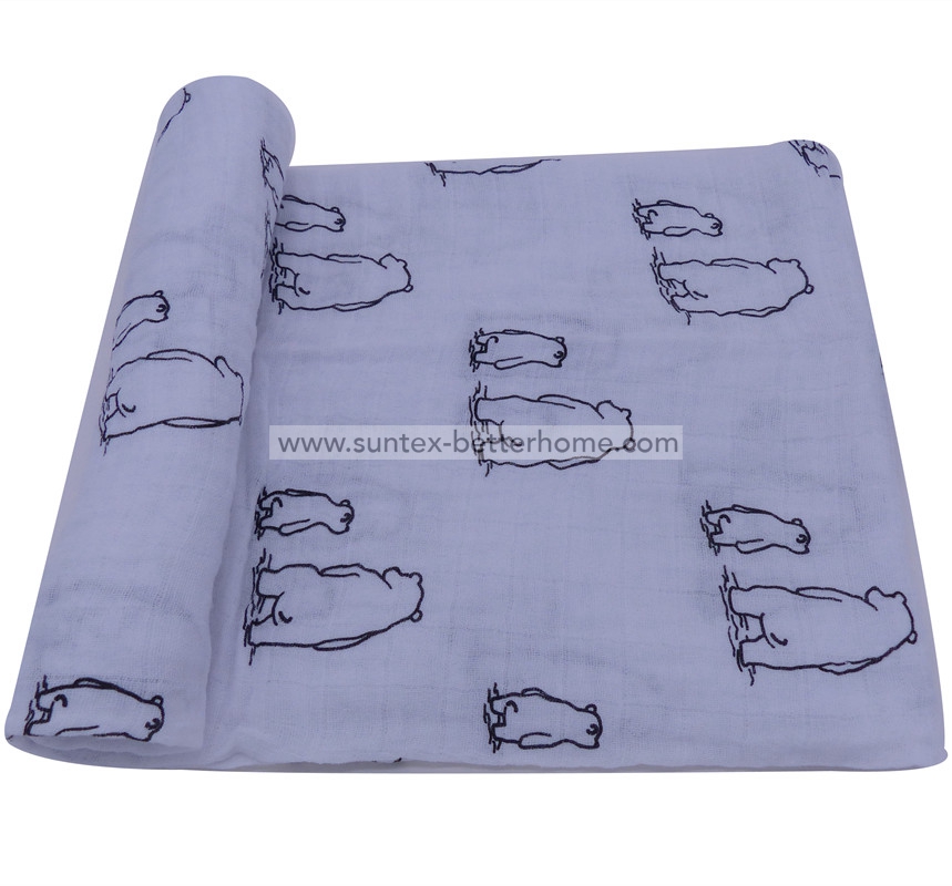 Super Soft 100%Bamboo Muslin Wraps Baby Muslin Swaddle Blankets