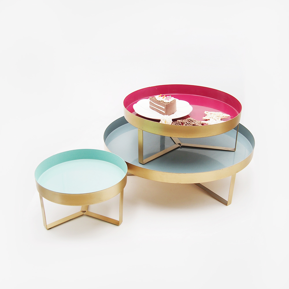 3pc Set Metal Tray Storage