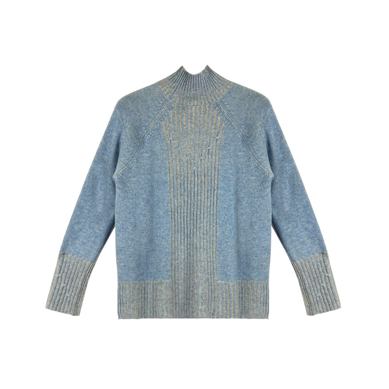 Women's Transposition Turtleneck 100%Cashmere pullover Sweater