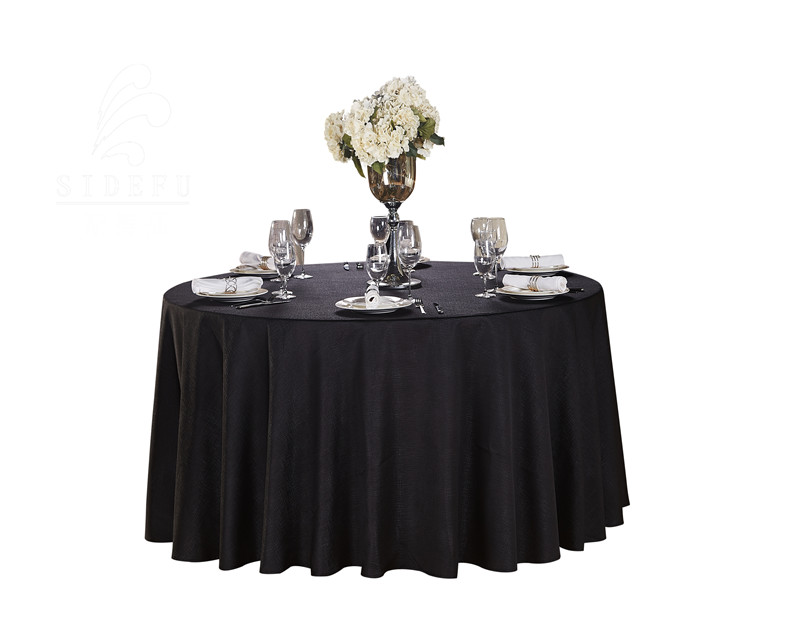 Hotel Double Satin Table Cloth Embossed