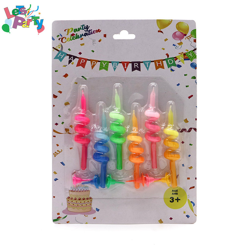“1 A Birthday Spiral Candle