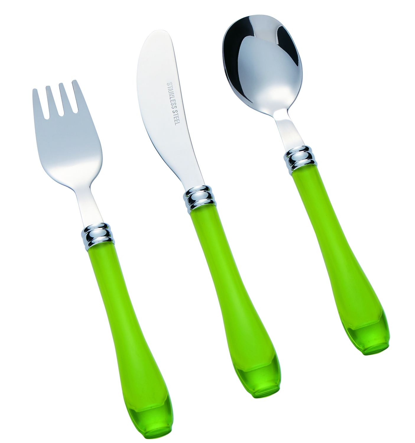 Stainless Steel Cutlery Set with Plastic Handle