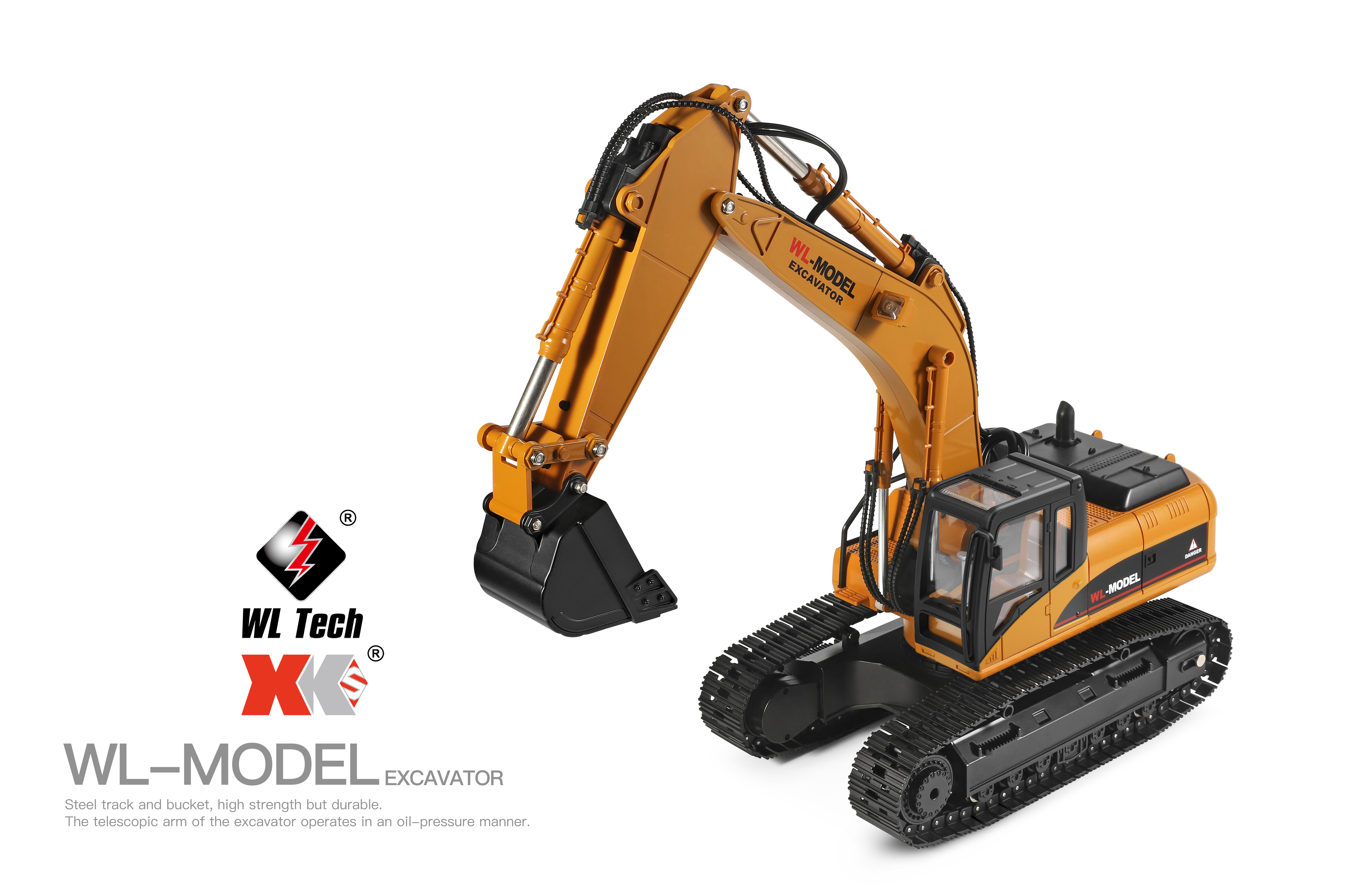 WL Toys machine crawler Electrical metal rc excavator 16800 radio control toys