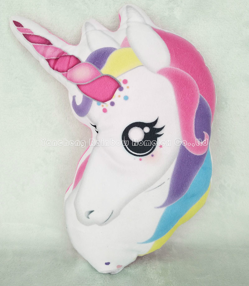 Printing plush cushion